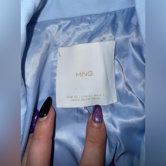 Mango Soft Blue Women's Blazer- Size 8 - Picture 10 of 12